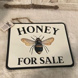 Honey For Sale Metal Sign